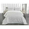 thumbnail image 3 of Ambesonne Grey and White Quilted Bedspread Set 3 Pcs, Minimalist Lines, Queen Size, Grey White, 3 of 5