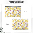 thumbnail image 2 of Rocae Strawberry Lemon for Cosmetic Bags for Women Paper Reusable Cosmetic Bag Travel Toiletry Organizer Capacity Multipurpose Zipper Pouch, 2 of 8