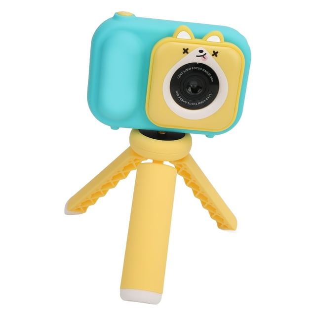 Cámara digital para niños lente dual de 48mp pantalla lcd de 2,4 Pulgadas aspecto colorido, liviano y portátil, múltiples modos para divertirse
