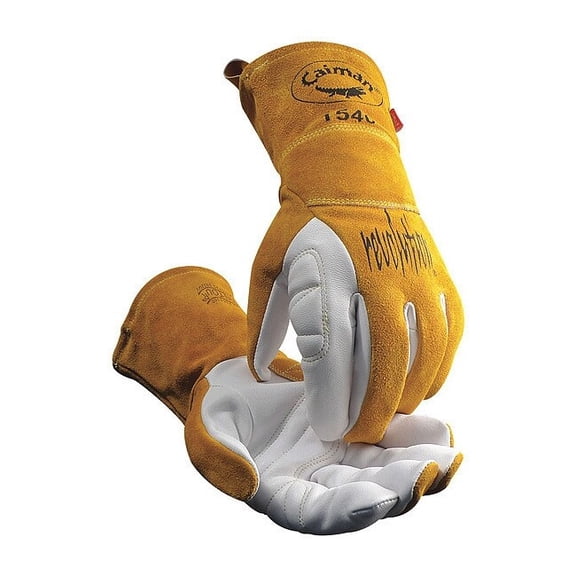 Caiman 1540 Goatskin Palm, Kontour Pattern, FR Fleece Insulated Back, TIG Glove, Small