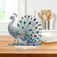 thumbnail image 5 of Acrylic Peacocks Statue Figurines Sculpture Home Decors Tabletop Centerpieces Collectible Decorative Figurine, 5 of 9