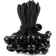 thumbnail image 1 of EcoNesxp 50 Pcs Cordes Élastiques Noires Résistantes aux UV pour Bâche, 1 of 5