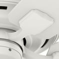 thumbnail image 4 of Hunter 44 inch Indoor Ceiling Fan with LED Lights and Remote Control - White Ceiling Fan, Standard Mount, 5 Blades, For Bedroom, Living Room, or Kitchen, Quiet - Bennett 50418, Matte White, 4 of 14