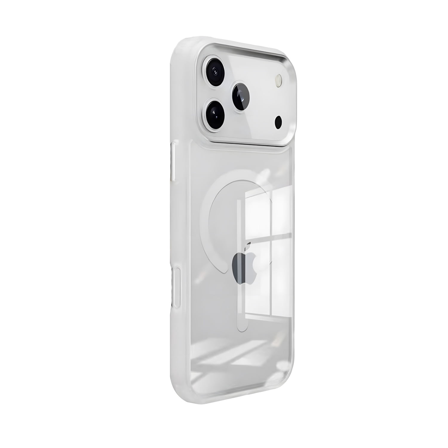 Sturdy Metal Wireless Charging Case for iPhone 17 Pro Max - White