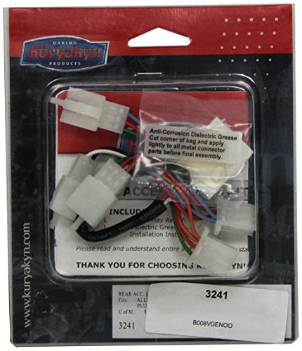 Kuryakyn Rear Accessory Wire Wiring Harness Kit 6 Pin Plug N Play Honda 3241