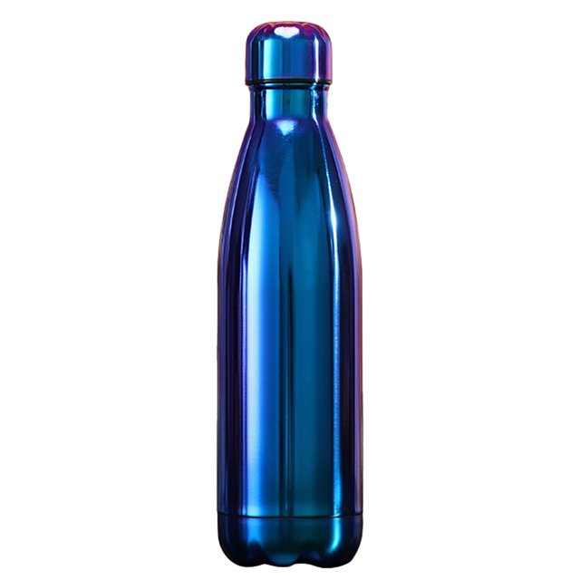 1 Uds taza fría aislada galvanizada taza de acero inoxidable 304 taza deportiva taza de agua para coche 500ml