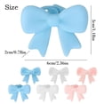 thumbnail image 3 of 2 Pack 3D Bows for Headphones, Silicone Bow Headphone Accessory, Cute Earphone Decorations, Silicone Bows Coquettish Headphone Decor Attachment Accessories for Women, Pink, 3 of 9
