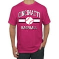 thumbnail image 1 of Wild Bobby City of Cincinnati Baseball Fantasy Fan Sports Men's T-Shirt, Fuschia, Medium, 1 of 6