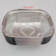 thumbnail image 2 of Rectangle Baking Cake Pans, Recyclable Aluminum Heat Resistant Disposable Loaf Containers for Cooking, Baking, Meal , - 20Pcs_410ml, 2 of 7