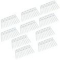 thumbnail image 3 of GELUOXI 10 Pack 32" L x 10" H Animal Barrier Fence, No Dig Fence Patented Product, 5.5mm Galvanized Stakes , Metal Fence Panel for Outdoor Yard Patio, Total 13.3Ft(L) X 10in(H) Silver, 3 of 10