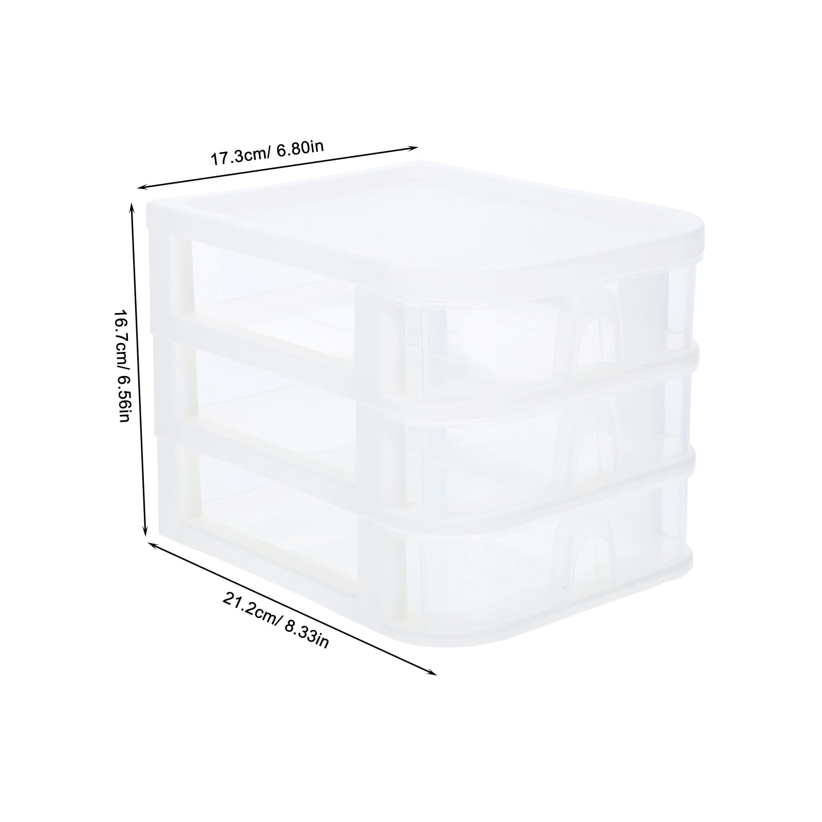 Milisten 7-Section Plastic Desk Organizer Drawer - Multi-Compartment Storage Solution for Office, Home, and Workspace Organization