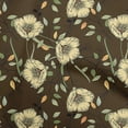 thumbnail image 1 of oneOone Polyester Spandex Brown Fabric Floral Fabric For Sewing Printed Craft Fabric By The Yard 56 Inch Wide-3M, 1 of 4