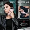 thumbnail image 6 of JEEHOOD Case For Google Pixel 9 / Pixel 9 Pro, RFID Blocking Compatible With MagSafe Detachable 2 In 1 Wallet With Snap fastening Card Holder,PU Leather Case,Kickstand Magnetic Protective Cover,Pink, 6 of 8