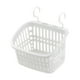 thumbnail image 3 of Organizador de cesta de ducha colgante, resistente, soporte para artículos diversos de baño, almacenamiento portátil Blanco gris, 3 of 9