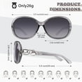 thumbnail image 2 of Sunglasses Womens Polarized Trendy Oversized Sun Glasses, Fashion Ladies Shades 100% UV400 Protection Sunglasses Big Frame, 2 of 4