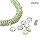 thumbnail image 3 of Perlas separadoras de metal Uxcell con cristal de rhinestone, perlas redondas separadoras 200Pcs verdes 6mm, 3 of 7