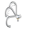 thumbnail image 1 of Folding Kitchen Faucets Chrome Plated Brass 360 Degrees Rotation Folding for Inside Window G1/2 Thread Single Handle Cold Water Kitchen Sink Taps for RV Yacht Basin, 1 of 8