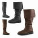 thumbnail image 2 of Medieval Leather Boots Jack Sparrow Pirate Renaissance Larp Costume Vintage Warrior Boots for Men, 2 of 2