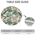 thumbnail image 5 of Round Tablecloth with Elastic Edge, Featuring Colorful Boho Floral and Hawaiian Print Patterns, Waterproof Vinyl with Backing, Durable Table Cover for Indoor and Outdoor, 5 of 6