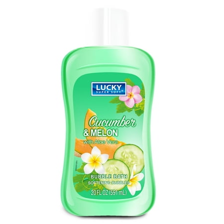 Super Aloe - (4 Pack) Lucky Super Soft - Bubble Bath - Cucumber & Aloe Vera - 20 fl.oz.