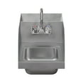 thumbnail image 2 of 12 X 16 Wall Mounted Hand Sink with Gooseneck Faucet and Side Splash, 2 of 9