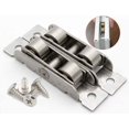 thumbnail image 3 of 2Pcs Push-pull Window Pulley Zinc alloy Flat/Concave Double Wheel Balance Adjustment Angle Wheel Slide Doors Window pulley Metal Axles Window Pulley Door Sliding Two Rollers Wheel, 3 of 7