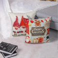 thumbnail image 5 of Set Of 4 Christmas Pillow Cover Cotton Linen Decorative Print Christmas Tree,christmas Deer,santa Cl, 5 of 5