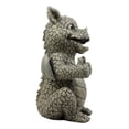 thumbnail image 4 of Ebros Whimsical Good Job Thumbs Up Dragon Garden Statue Faux Stone Resin Finish 10"H, 4 of 5