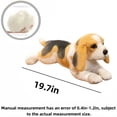 thumbnail image 3 of Lifelike Dog Plush Toy Beagle Stuffed Animals Soft Dog Home Decor Toy Birthday Gift for Dog Lover, 3 of 9