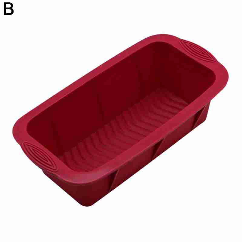 Silicone Bread Loaf Cake Mold Non Stick Bakeware Baking Pan Oven Rectangle Mould 