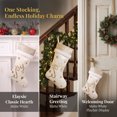 thumbnail image 6 of Unique Bargains Joy Shabby Chic Stocking Double Layer Polka Dots Velvet Sock White 18", 6 of 6