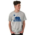 thumbnail image 4 of California Bear Distressed CA Flag Men's Graphic T Shirt Tees Brisco Brands X, 4 of 4