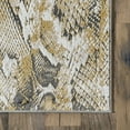 thumbnail image 3 of nuLOOM Aideen Modern Snake Patterned Area Rug, 9' x 12', Aideen Beige, 3 of 5