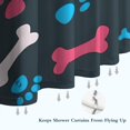 thumbnail image 6 of Cool Pet Background Dog Paw Shower Curtain 36"x72" ,Bathroom Decorative Shower Curtains Set with 12 Hooks,Modern Waterproof Washable Shower Curtain, 6 of 6