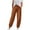 Brown, variant on Zuesphe Womens Casual Pants Linen Women Petite Plus Size Capris Short Length Palazzo Pants for Women Plus Size Dressy Cargo Pants Women High Waisted Baggy