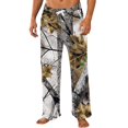 thumbnail image 3 of GrmtClth Mens Flannel Camo Casual Trousers Full Camouflage Pattern Relaxed Wide Leg Storage Pockets Indoor Nightwear Bronze XL, 3 of 6