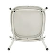 thumbnail image 3 of Weston Home Perry X-Back Metal Dining Chairs, Set of Two, Antique White, 3 of 10