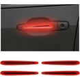 thumbnail image 1 of yeuweold 4PCS Reflective Car Door Handle Protector Stickers, 3D Anti-Scratch Strips for Car Door Handles, Warning Stickers for Handle(Red), 1 of 5