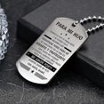 thumbnail image 3 of Collar con colgante To My Son yuxing joyería de acero inoxidable regalo plata código 58739, 3 of 5