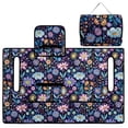 thumbnail image 5 of Xixirimido Golf Cart Seat Covers, Quilted Golf Cart Seat Towel Blanket with 4 Pockets Universal Fit for EZGO Club Car and More 2 Person Seats Carts Non-Slip, Abstract Boho Floral, 5 of 8