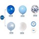 thumbnail image 2 of 50 globos azules y blancos, globo de látex de confeti azul real de 12 pulgadas, globo de fiesta azul claro, azul bebé, blanco para temática azul, niño, baby shower, hombres B, 2 of 5