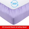 thumbnail image 4 of Yamel Home - Queen Size Bed Sheet Set- Luxurious Feeling 2000 - Deep Pockets up to 16'' Wrinkle Free - Lavender, Queen, 4 of 5