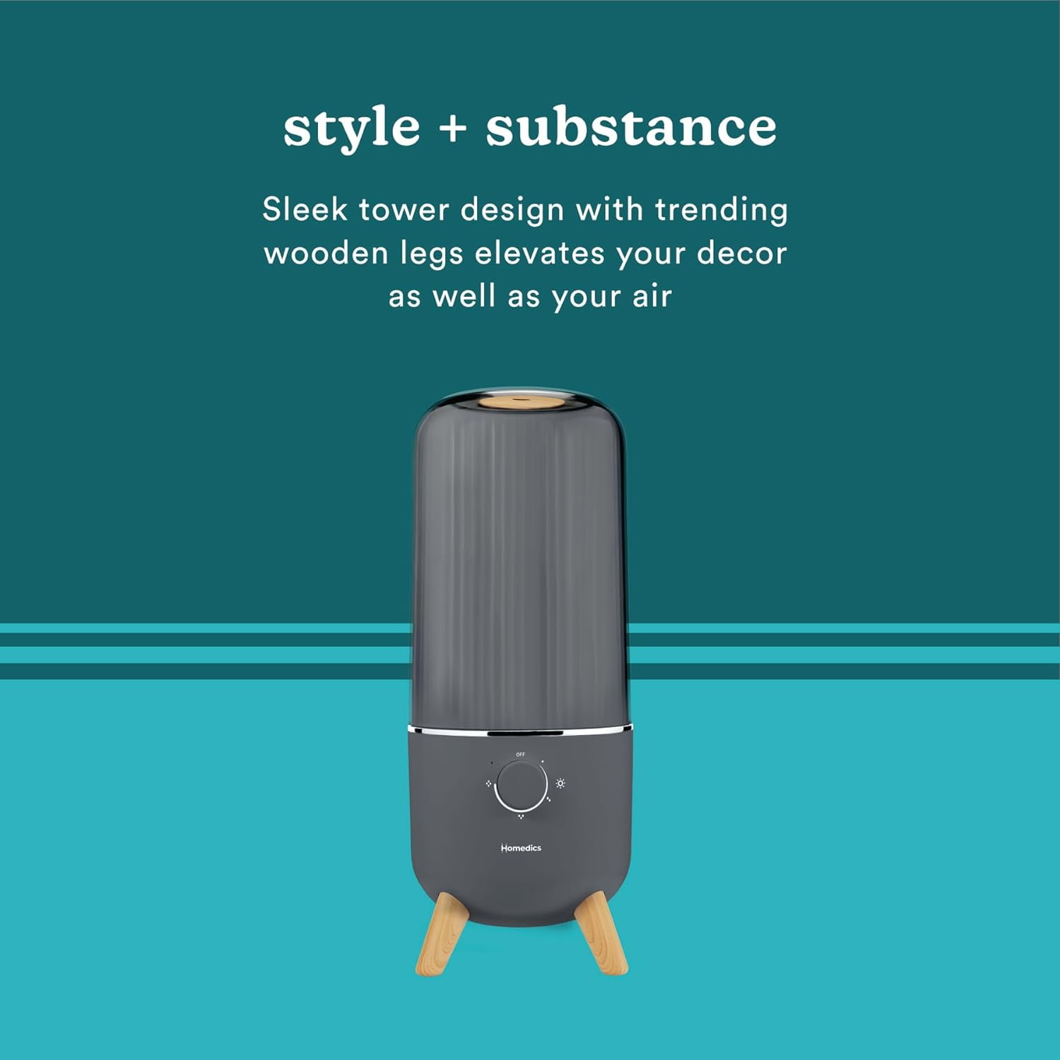 Ultrasonic Humidifier with 45-Hour Runtime and Visible Cool Mist for Bedrooms