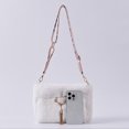 thumbnail image 2 of Bolso bandolera de felpa Suave y cálido Furry Dating Shopping Messenger Bag para mujer Chica, 2 of 6