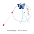 thumbnail image 3 of Retractable Cat Wand Toy Feather Teaser Stick Telescopic Interactive Exercise Toy Hunting Simulation Durable Handle, For Indoor Cats Play Training Bonding Stress Relief And Exercise, 3 of 6