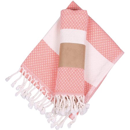 - Diamond Weave Multi-Purpose Turkish Hand Towels - Pack of 2,