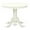Linen White, variant on Pemberly Row Traditional 36" Wood Round Dining Table in Walnut Oak and Black