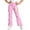 Pink, variant on LRen Bell Bottom Jeans for Girls Size 7-8,Girls Wide Leg Pants Casual Flared Trousers Stretchy Joggers Athletic Play Everyday Comfort Wear