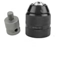 thumbnail image 1 of Kit de Conversion de Perceuse à Impact Tout Métal 10mm Robuste avec Mandrin Autobloquant, Poignée Hexagonale/ronde et Adaptateur de Clé Électrique – Ensemble de 2 Pcs pour Projets de Construction et d'Amélioration de la Maison, 1 of 6