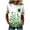 Y014#Green, variant on Ichuanyi St Patricks Day Round Neck Short Shirts for Women Green Lucky Graphic Shirt Casual Short Sleeve T Shirt Tops Pullover Casual Tee
